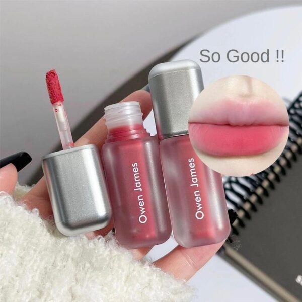 6 Color Brown Pink Lip Glaze Matte Liquid Lipstick Peach Pink Waterproof Velvet Nude Red Lip Mud Cheek Rouge Tint Cosmetics