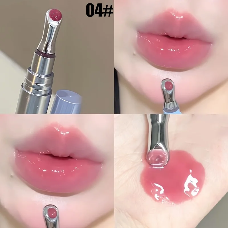 Mingli Lip Gloss, Long-Lasting Moisturizing Lip Gloss, Lip Care Cosmetics, Spring and Summer Atmosphere, Suitable for All Skin, Valentine's Day Gift, Birthday Gift Herorange - Image 4