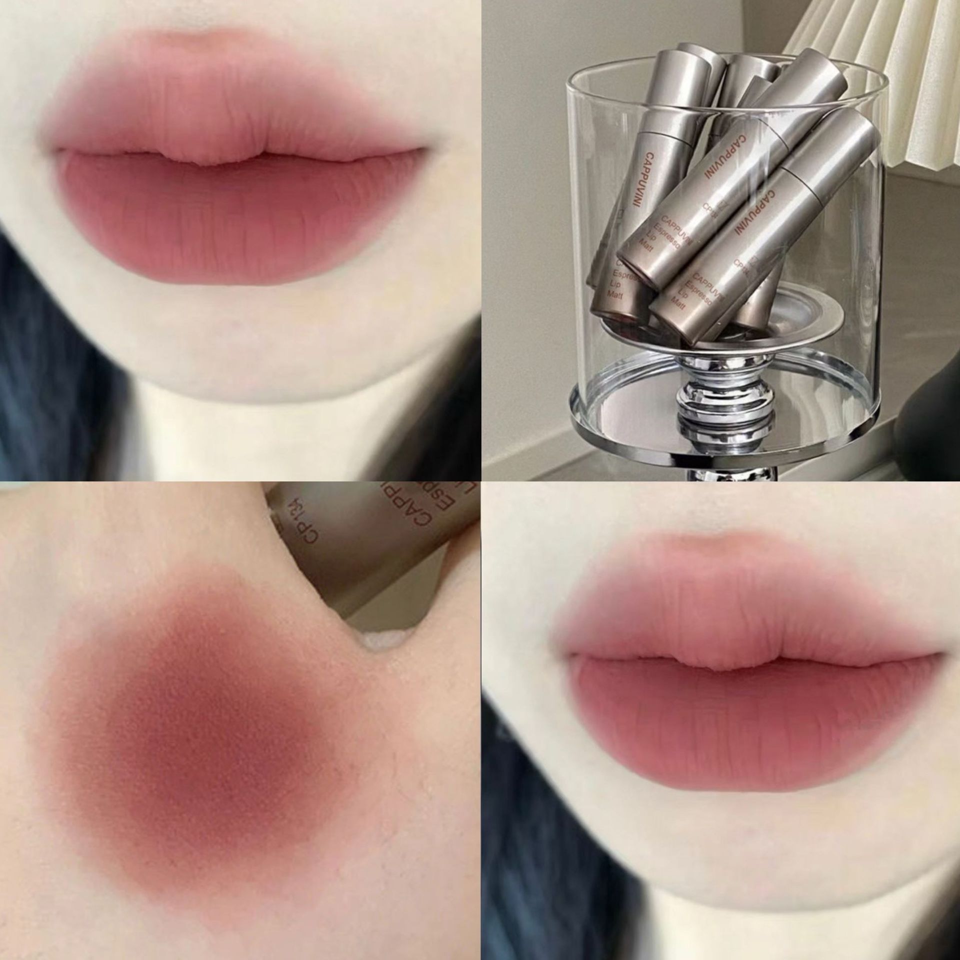 Single Velvet Matte Mist Lip Gloss,Waterproof Non-Stick Cup Lip Glaze Smudge Proof Not Fade Liquid Lipstick - Image 2