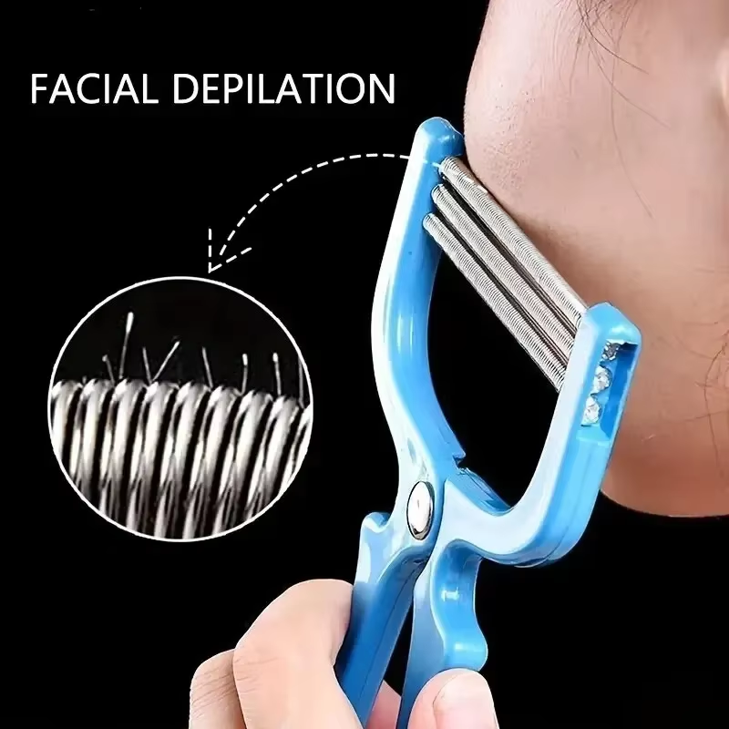 1 pcs facial hair remover manual removal epilator beauty shavingthreading tool for women