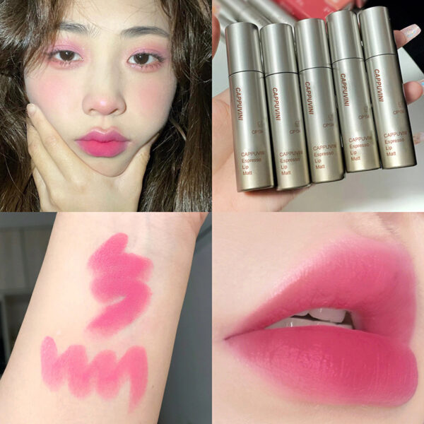 Single Velvet Matte Mist Lip Gloss,Waterproof Non-Stick Cup Lip Glaze Smudge Proof Not Fade Liquid Lipstick