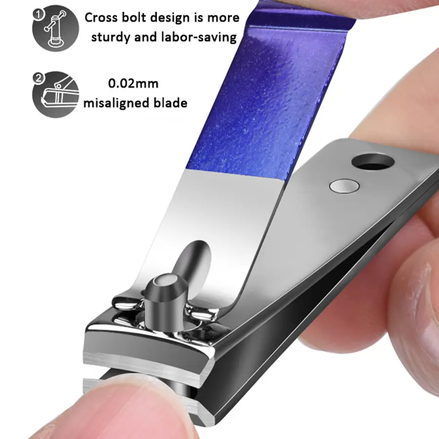 6 18pcs set professional stainless steel manicure & pedicure kit precision nail care with travel case with nail clipper scissor