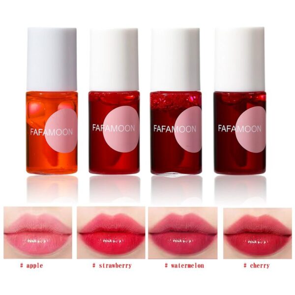 Korean Lip Color Set 4 Colors Waterproof Long Lasting Lip Cheek Color Moisturizing Non Sticky Easy To Apply Mini Hydrating Lip Balm